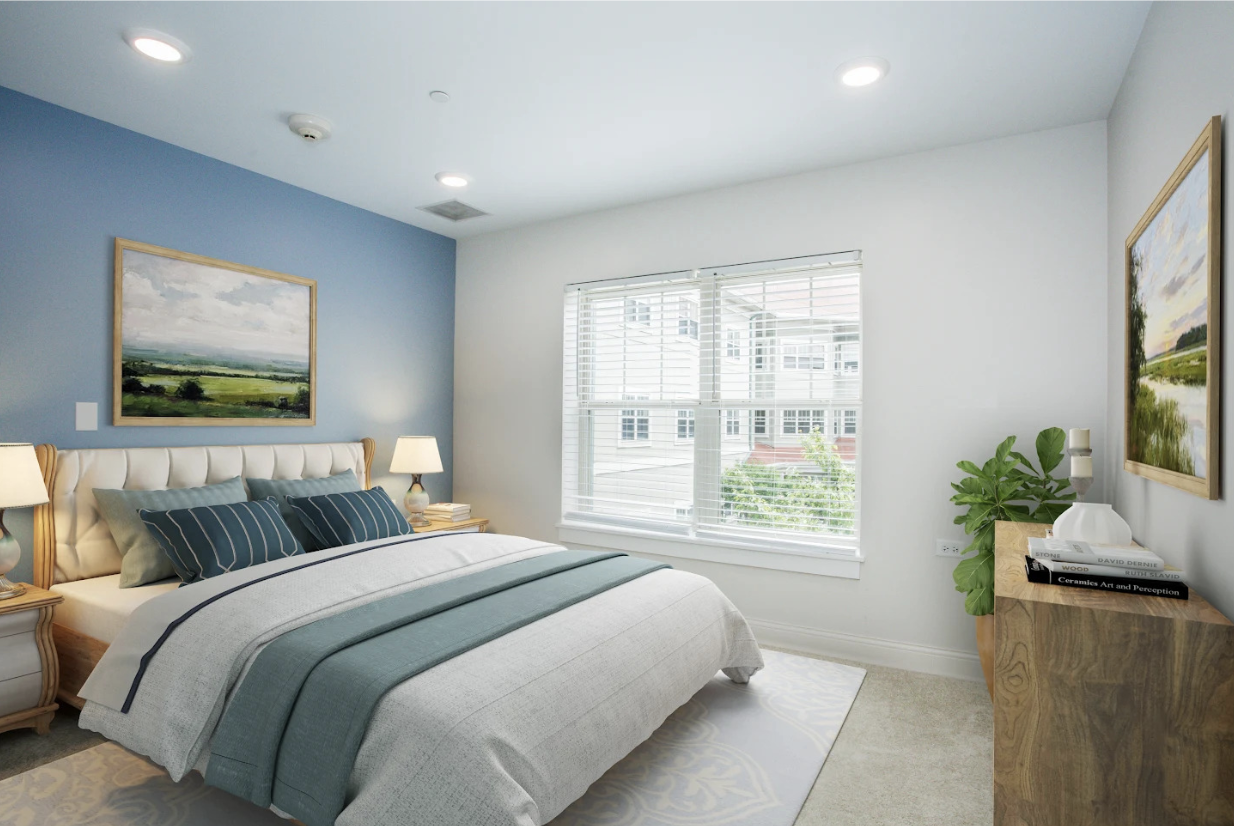 Bedroom at Hearthwood Senior Living